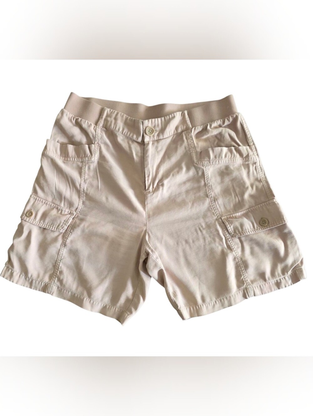 Light Beige Cargo Shorts